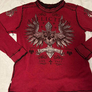 Affliction Longsleeve Thermal Material Reversible